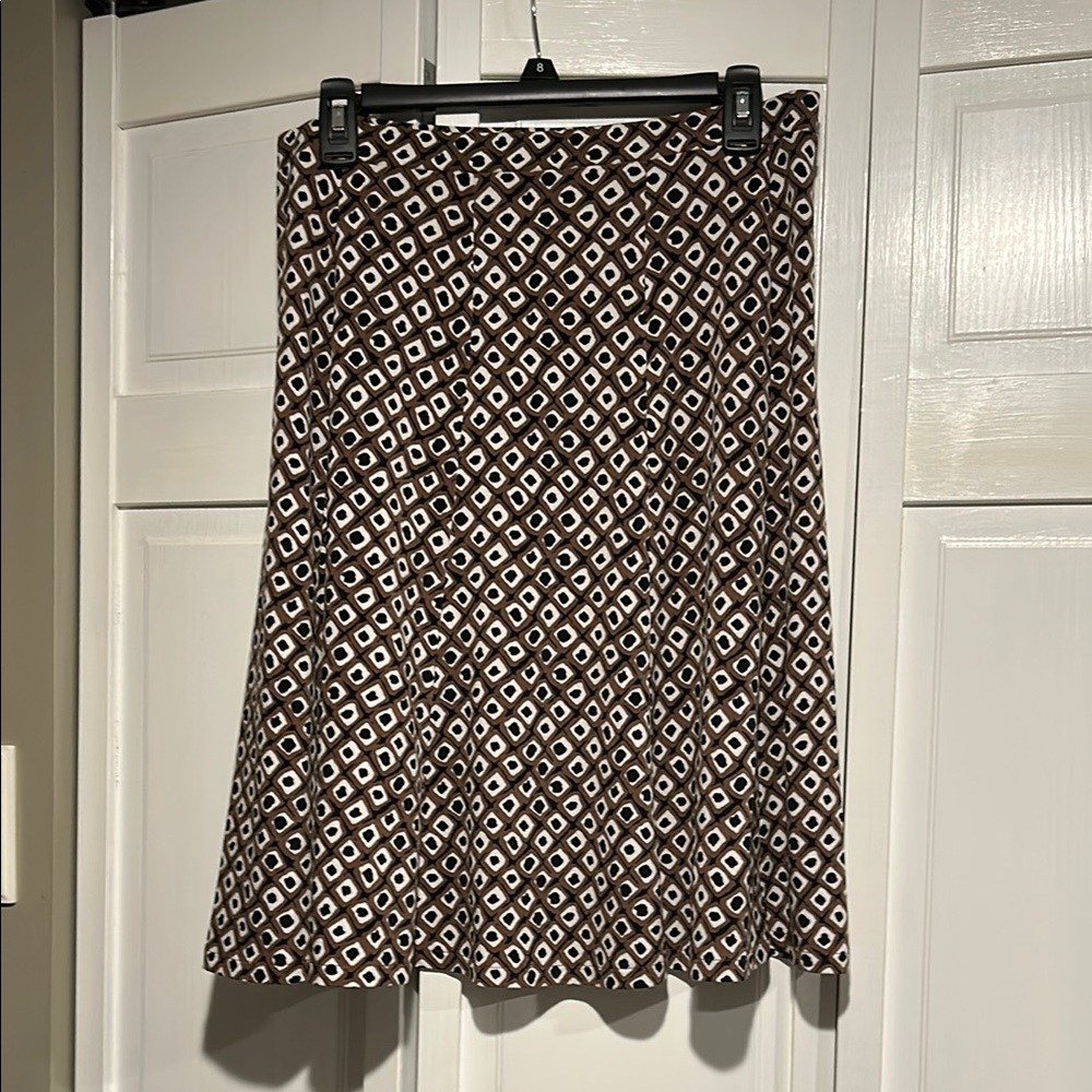 Liz & Co. Geometric Patterned Skirt